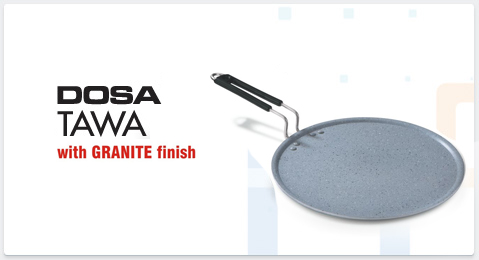 Flat Tawa With Granite Finish